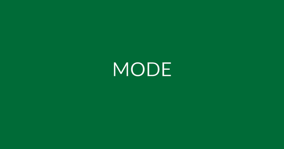 mode in excel