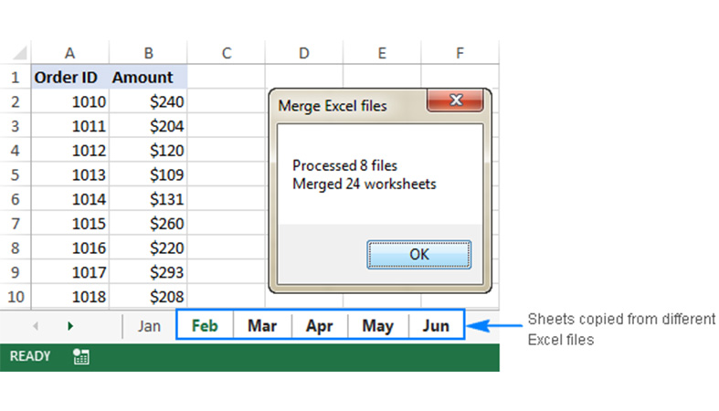 MergeExcelFiles macro